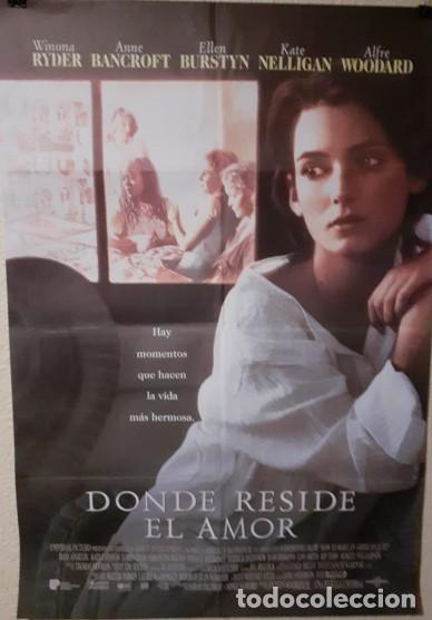 Cine: Cartel de cine original (Colecci&oacute;n particular): Donde reside el amor (1995) - 98x68 cm