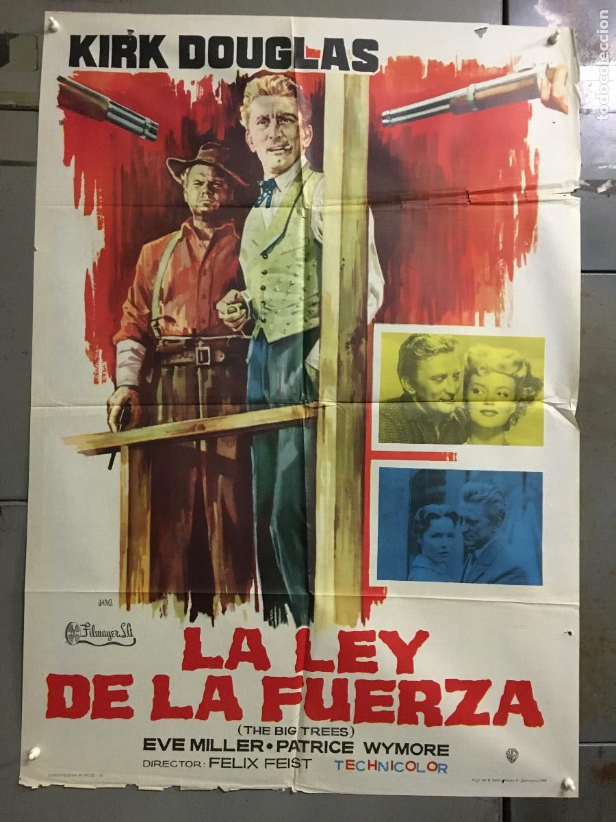 Cine: ODC C462 LA LEY DE LA FUERZA KIRK DOUGLAS JANO POSTER 70X100 ESTRENO