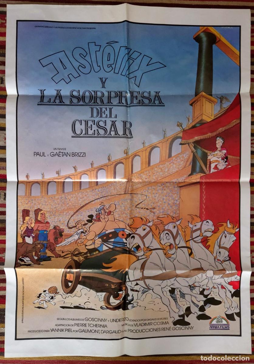 Cine: Ast&eacute;rix y la sorpresa del C&eacute;sar 1985 &ndash; Cartel original de estreno sin exponer