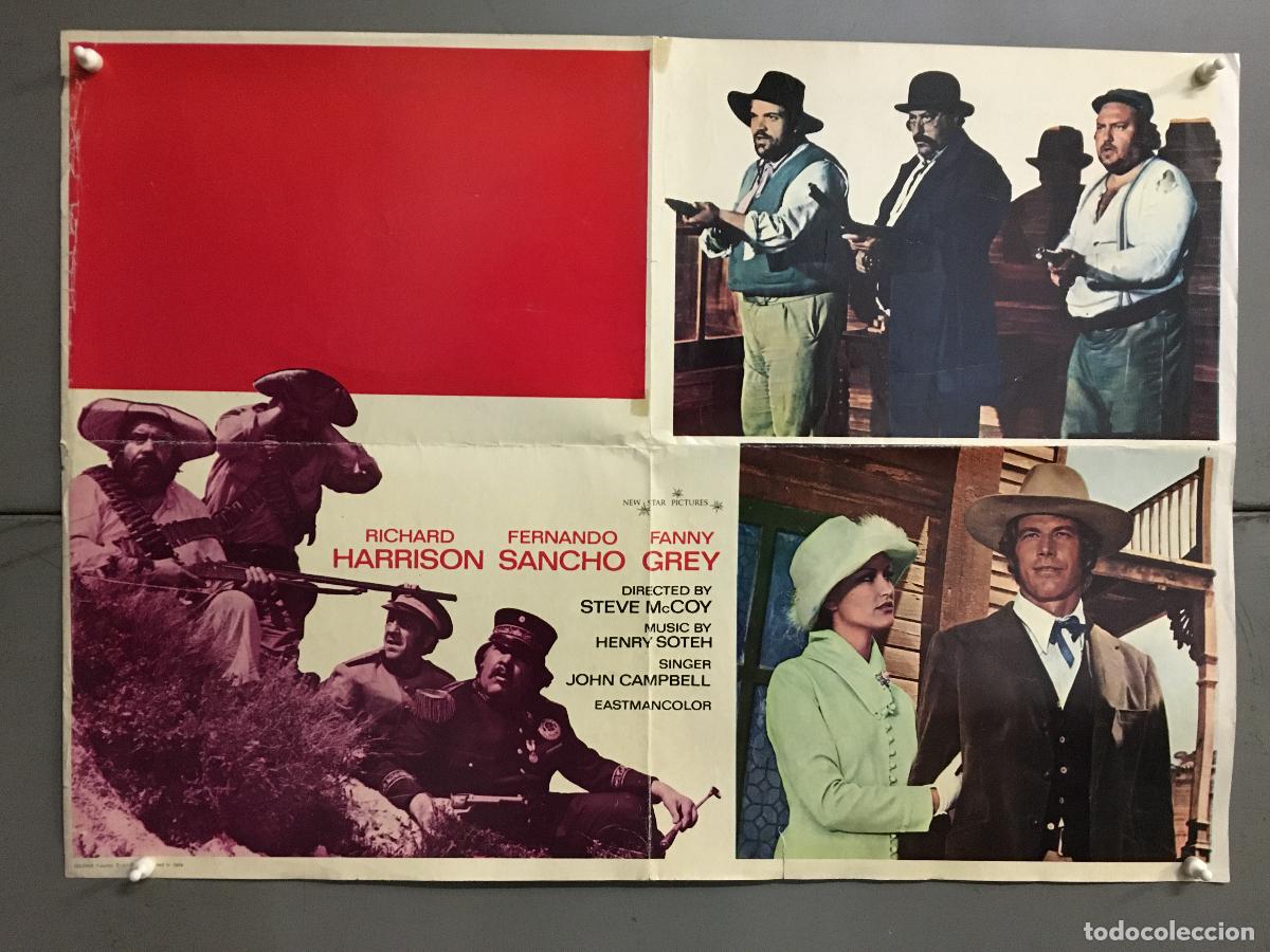 Cine: ODC C479 LOS FABULOSOS DE TRINIDAD FERNANDO SANCHO IQUINO SPAGHETTI POSTER ORIGINAL ESTRENO 50x70