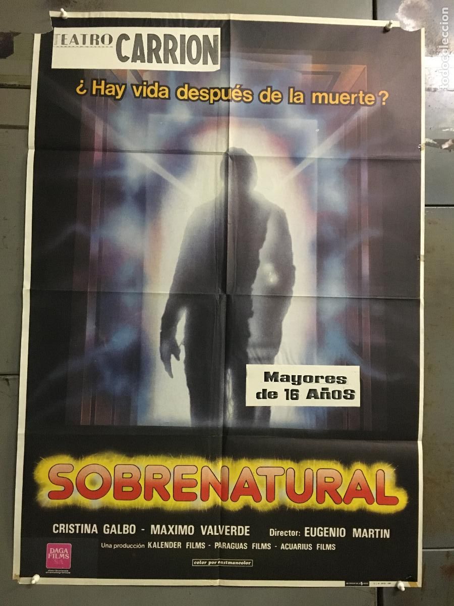 Cine: ODC C490 SOBRENATURAL EUGENIO MARTIN TERROR POSTER ORIGINAL 70X100 ESTRENO