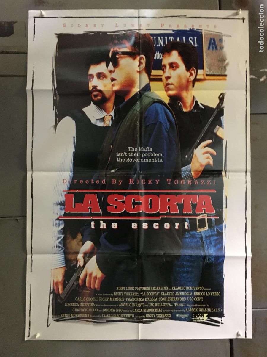 Cine: ODC C494 LA ESCOLTA CARLO CECCHI ENRICO LO VERSO RICKY TOGNAZZI POSTER ORIGINAL AMERICANO 68x102