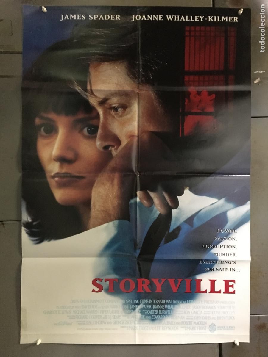 Cinema: ODC C509 EL PESO DE LA CORRUPCION JAMES SPADER JOANNE WHALLEY POSTER ORIGINAL AMERICANO 68x102