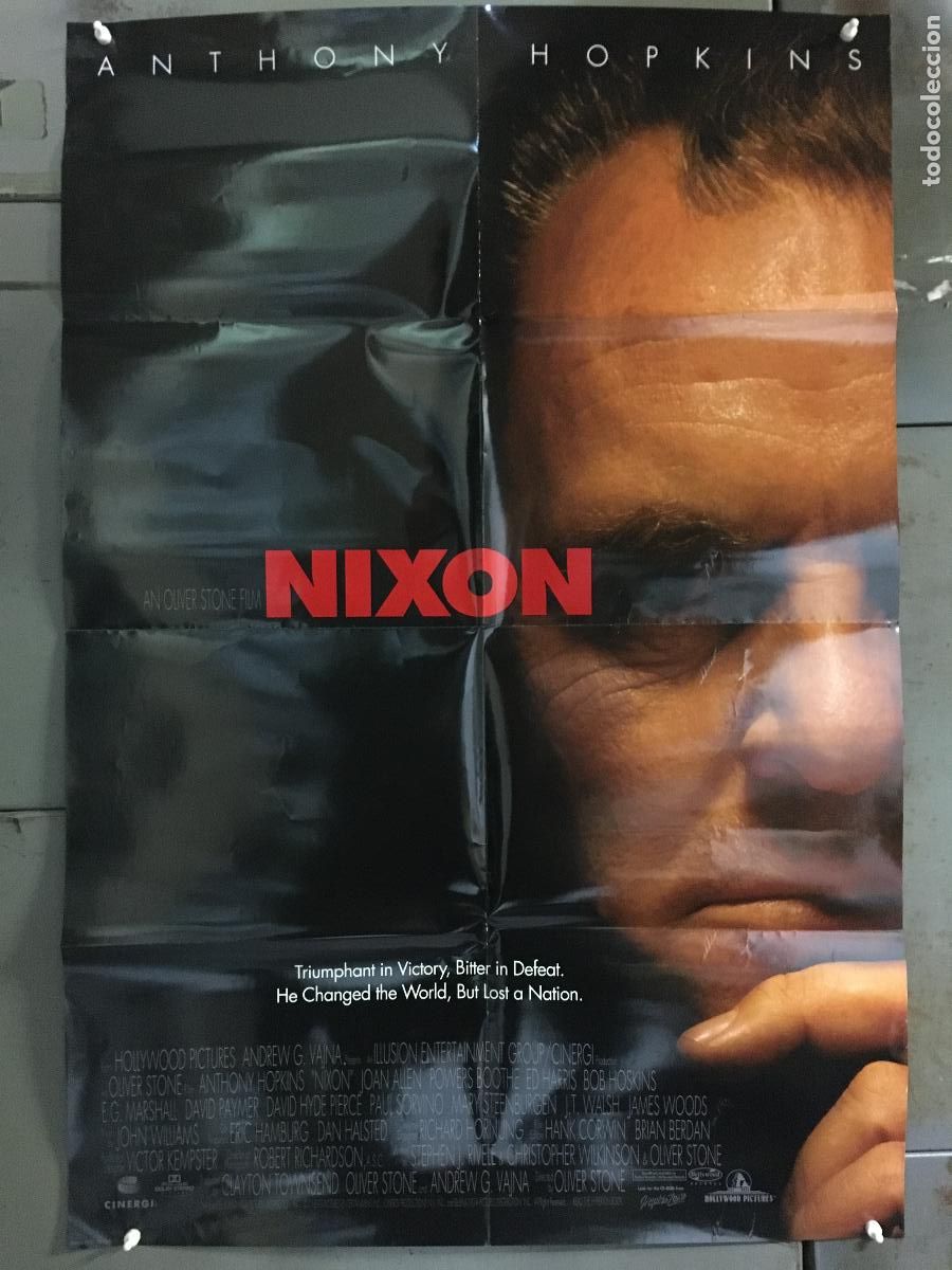 Cinema: ODC C511 NIXON ANTHONY HOPKINS OLIVER STONE POSTER ORIGINAL AMERICANO 68x102