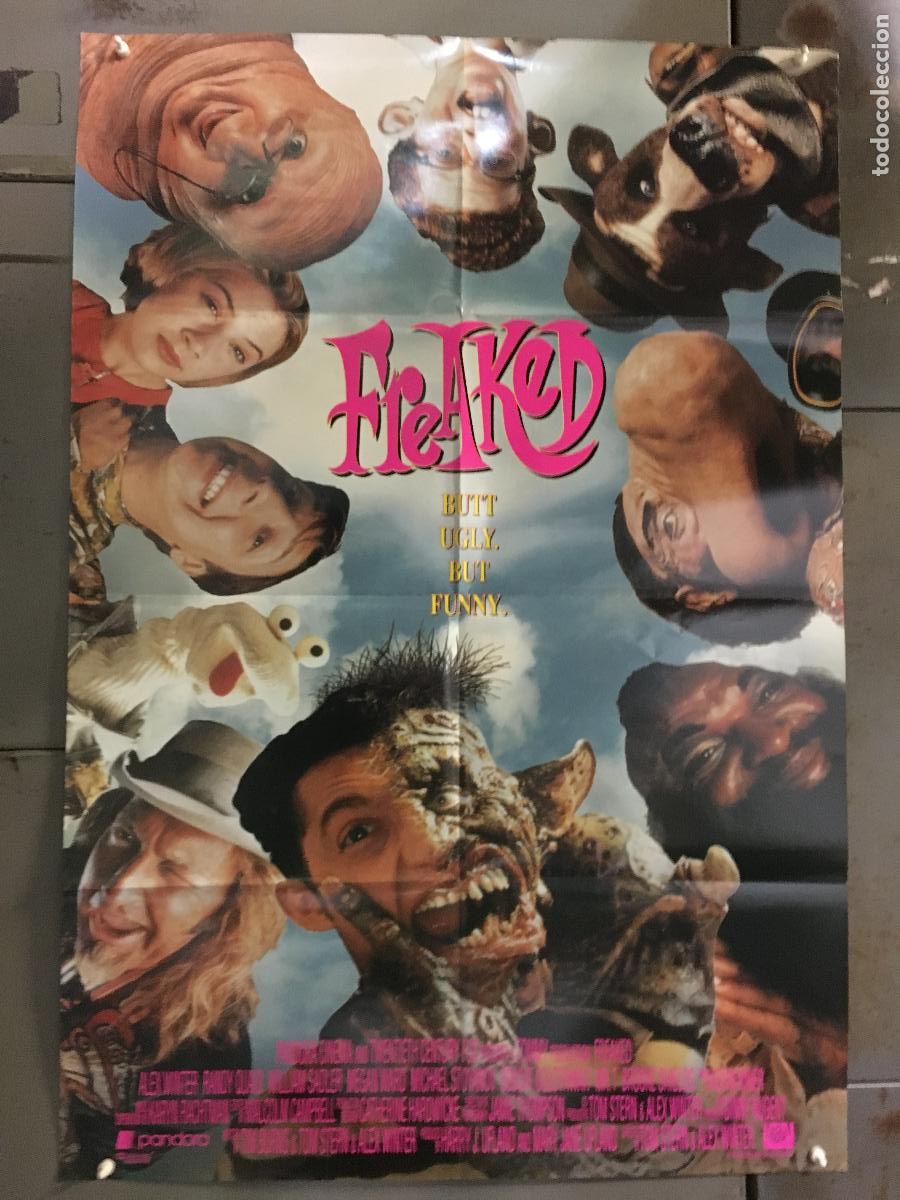 Cine: ODC C513 LA DISPARATADA PARADA DE LOS MONSTRUOS freaked POSTER ORIGINAL AMERICANO 68x102