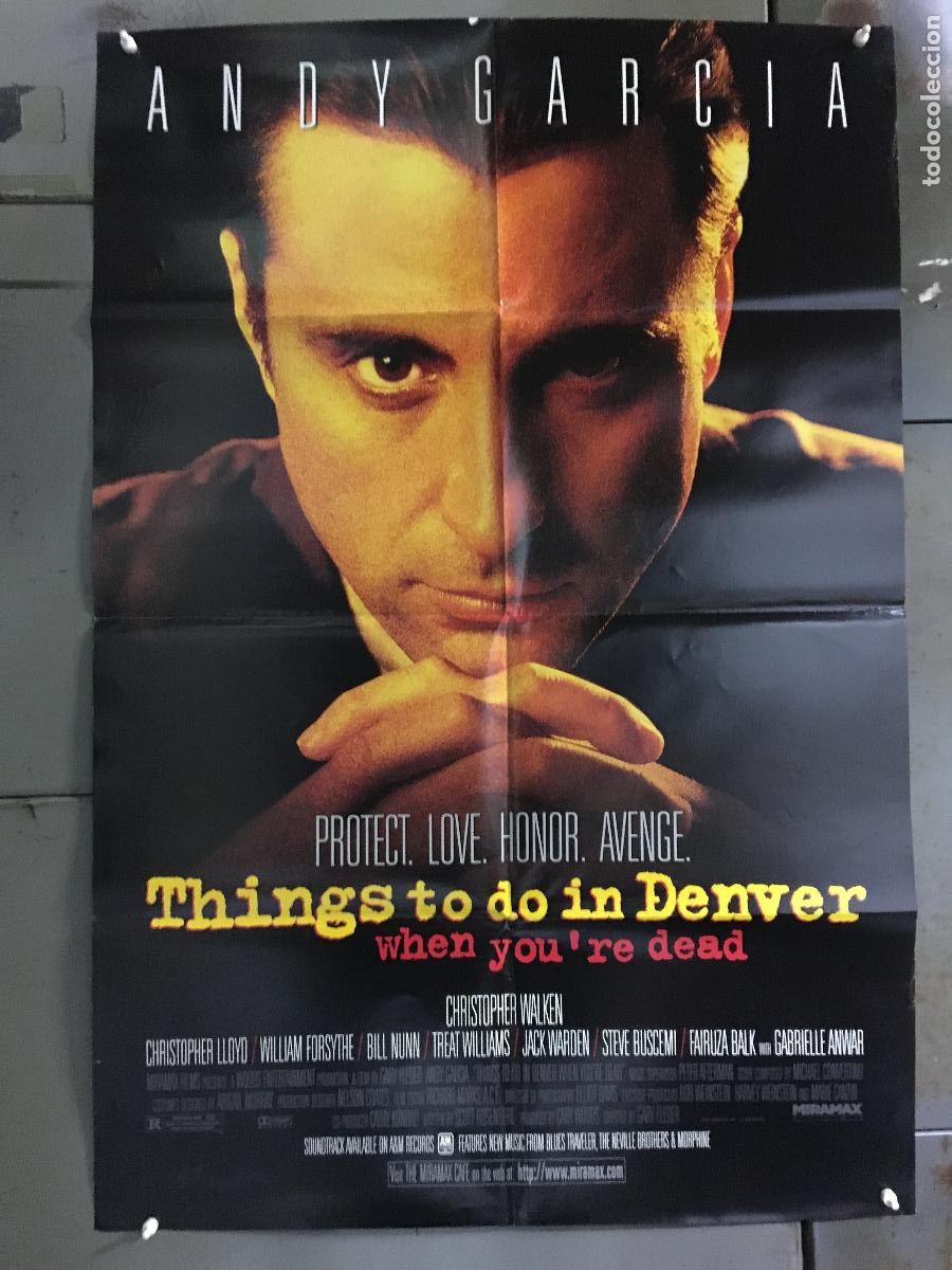 Cinema: ODC C514 COSAS QUE HACER EN DENVER CUANDO ESTAS MUERTO ANDY GARCIA POSTER ORIGINAL AMERICANO 68x102
