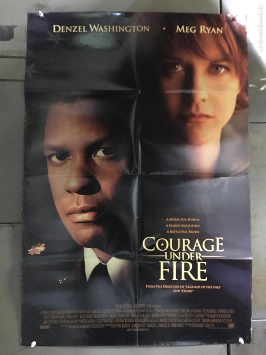 Cine: ODC C517 EN HONOR A LA VERDAD DENZEL WASHINGTON MEG RYAN POSTER ORIGINAL AMERICANO 68x102