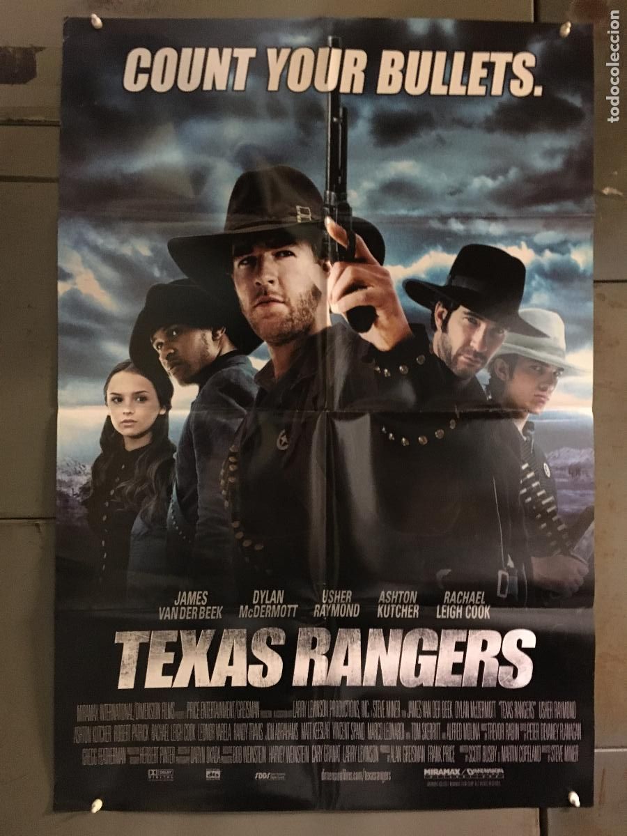 Cine: ODC C520 TEXAS RANGERS JAMES VAN DER BEEK DYLAN McDERMOTT POSTER ORIGINAL AMERICANO 68x102