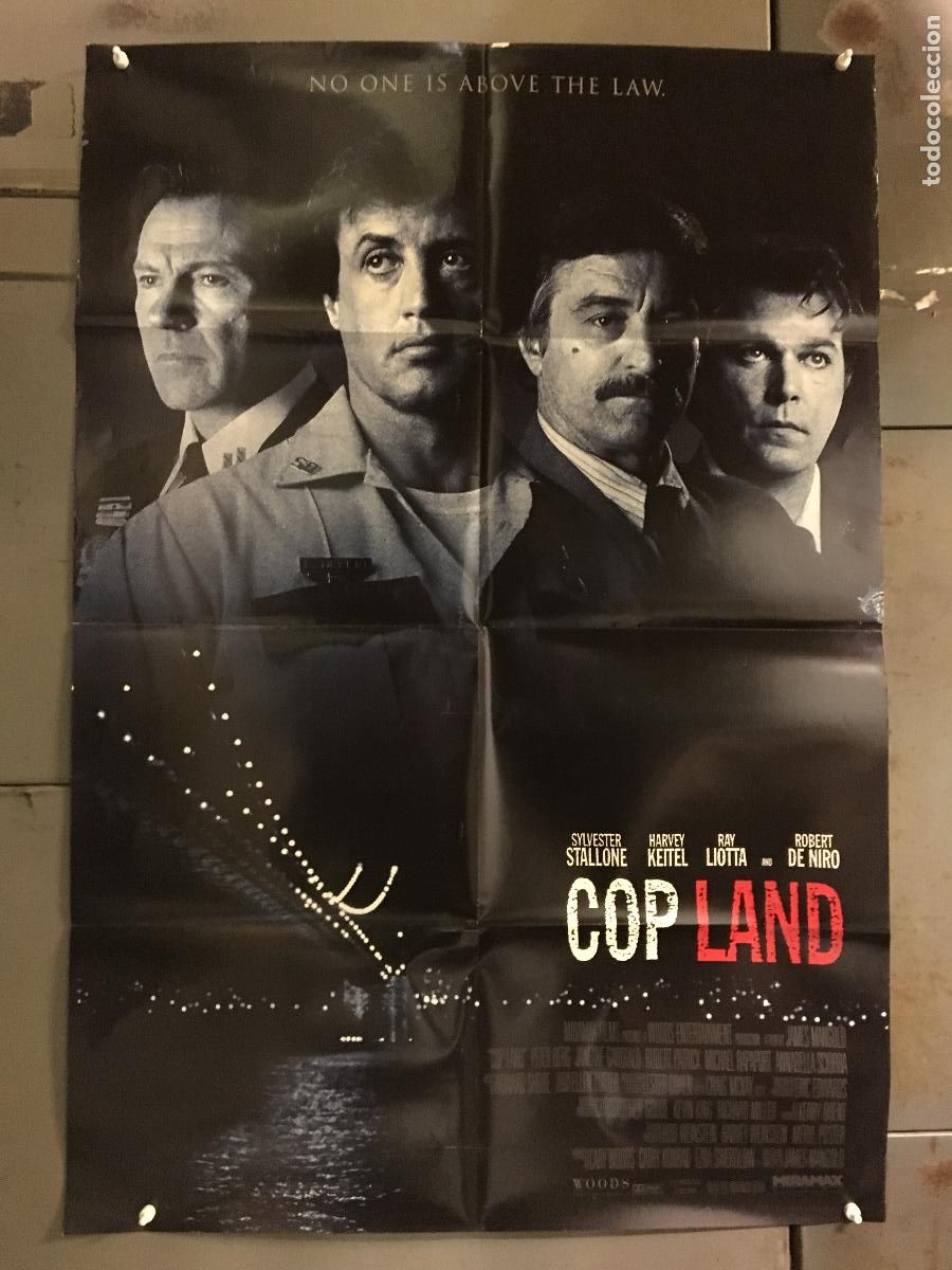 Cine: ODC C527 COP LAND ROBERT DE NIRO SYLVESTER STALLONE HARVEY KEITEL POSTER ORIGINAL AMERICANO 68x102