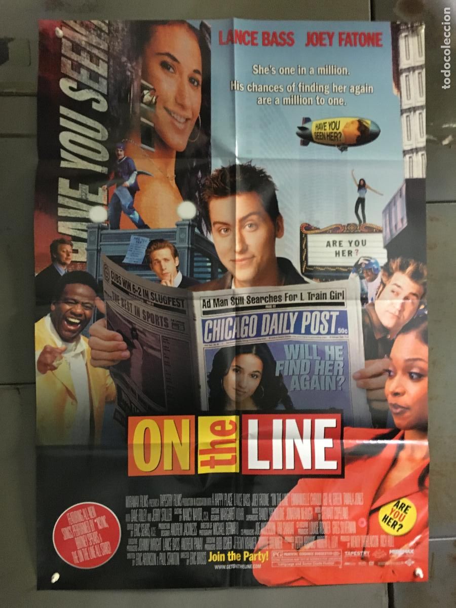 Cine: ODC C529 EN BUSCA DE UN BESO SALVAJE LANCE BASS JOEY FATONE POSTER ORIGINAL AMERICANO 68x102