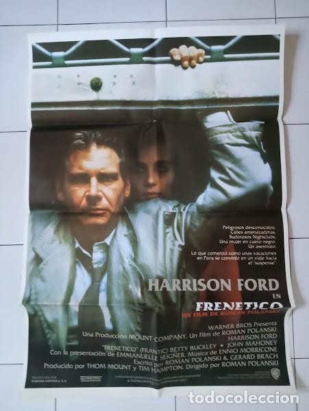 Cine: VKD 2372 FRENETICO HARRISON FORD ROMAN POLANSKI EMMANUELLE SEIGNER POSTER ORIGINAL 70X100 ESPA&Ntilde;OL