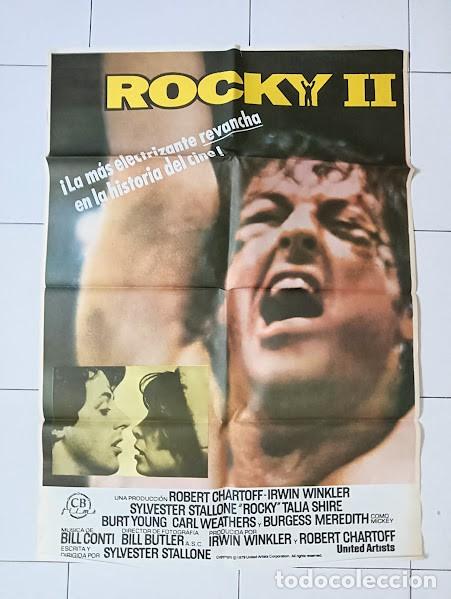 Cine: VKD 2376 ROCKY 2 SYLVESTER STALLONE BOXEO POSTER ORIGINAL ESPA&Ntilde;OL 70X100