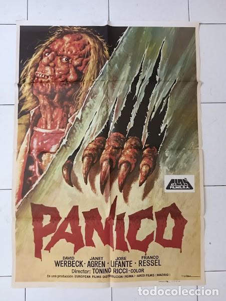 Cine: VKD 2378 PANICO TONINO RICCI TERROR MAC POSTER ORIGINAL 70X100 ESTRENO