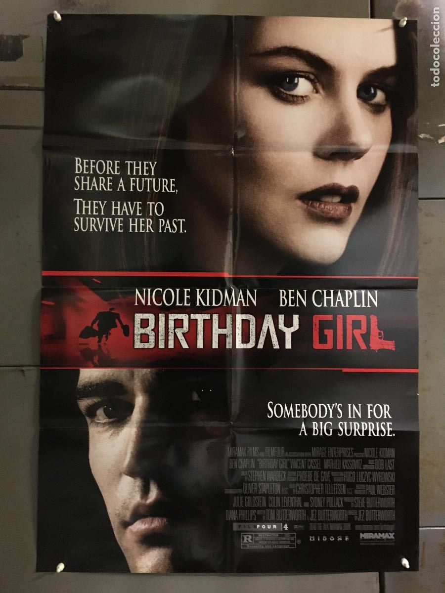 Cine: ODC C531 OSCURA SEDUCCION NICOLE KIDMAN BEN CHAPLIN POSTER ORIGINAL AMERICANO 68x102