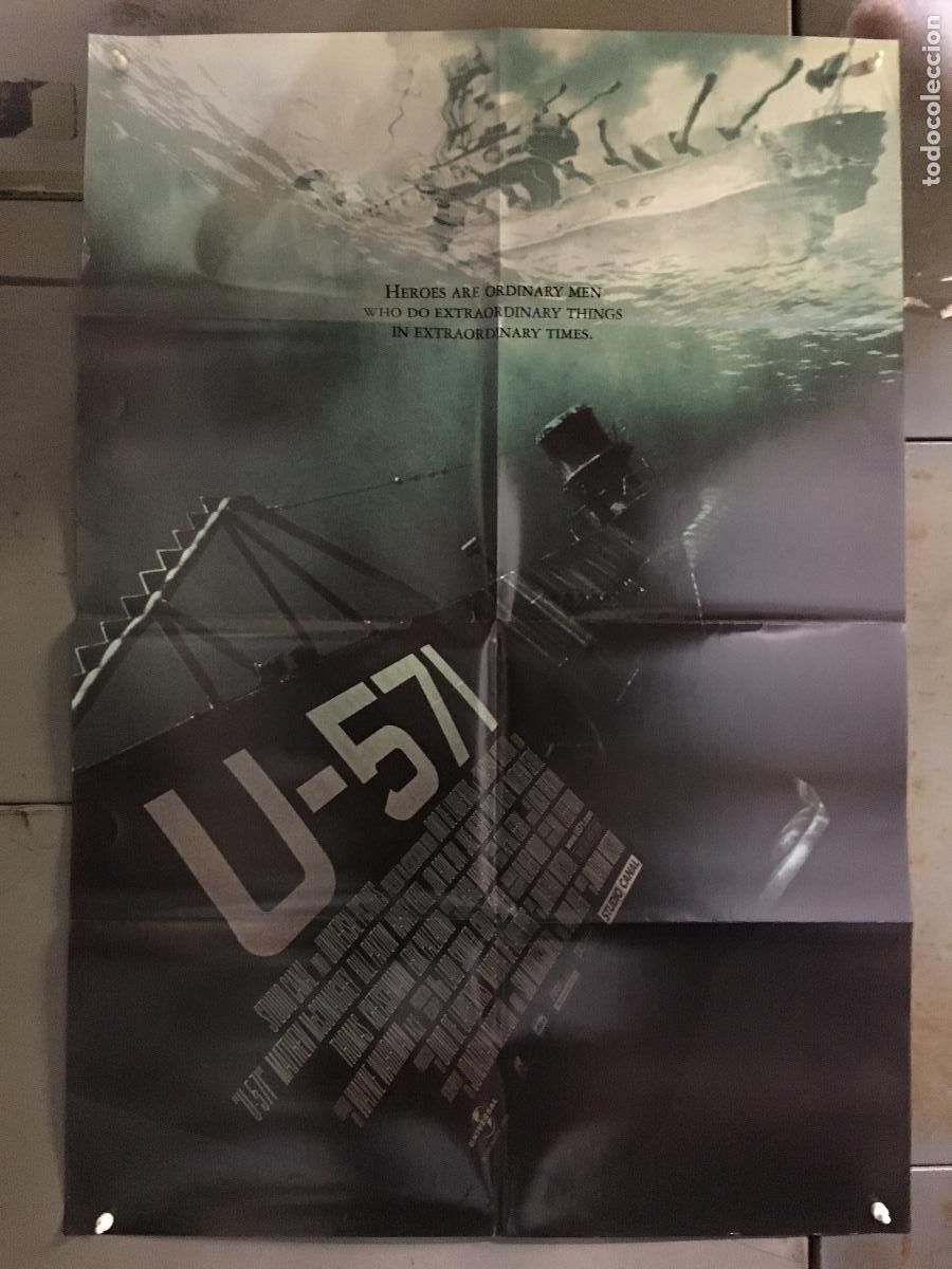 Kino: ODC C533 U-571 HARVEY KEYTEL JON BON JOVI POSTER ORIGINAL AMERICANO 68x102