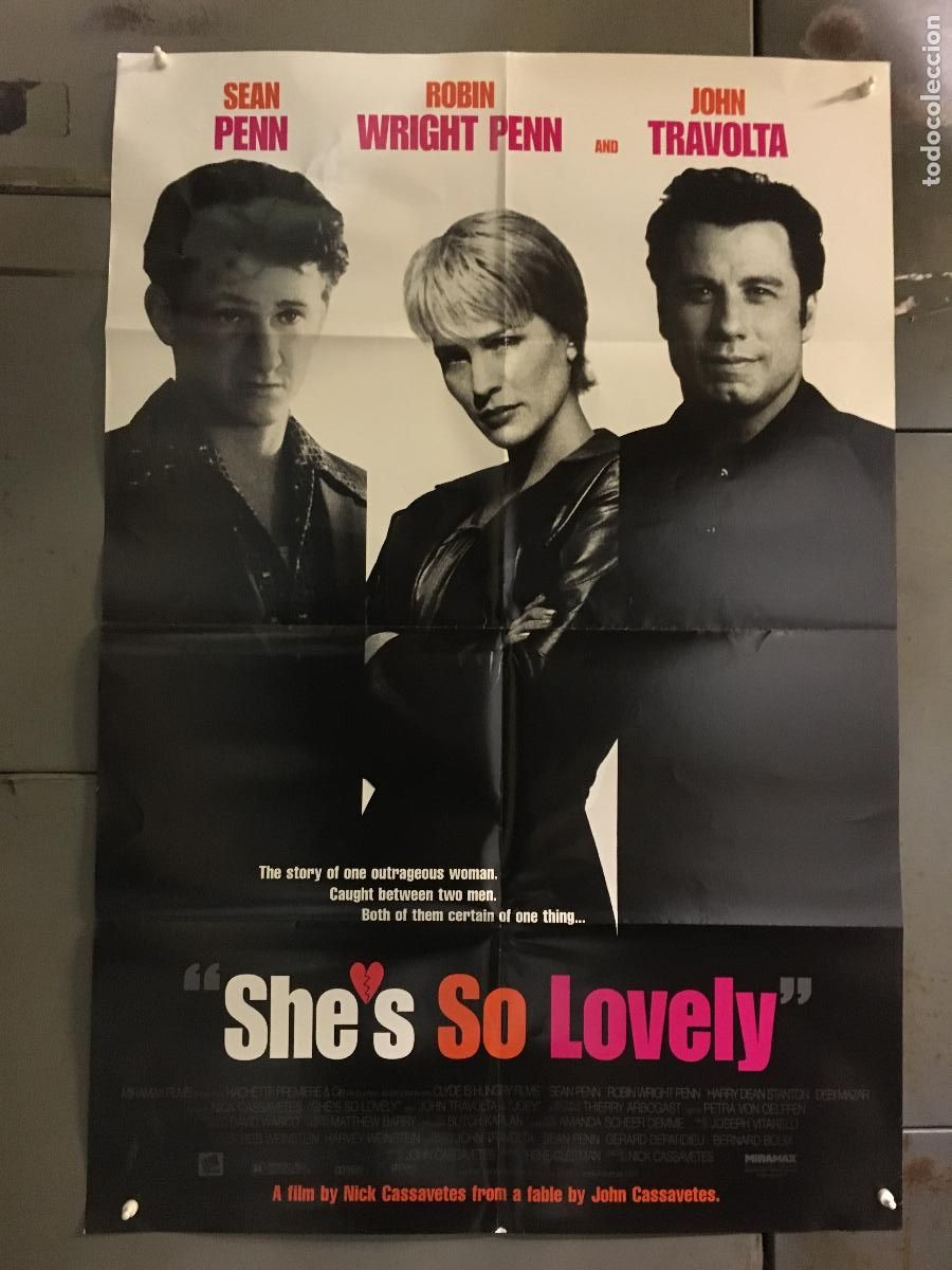 Cine: ODC C534 ATRAPADA ENTRE DOS HOMBRES ROBIN WRIGHT SEAN PENN TRAVOLTA POSTER ORIGINAL AMERICANO 68x102
