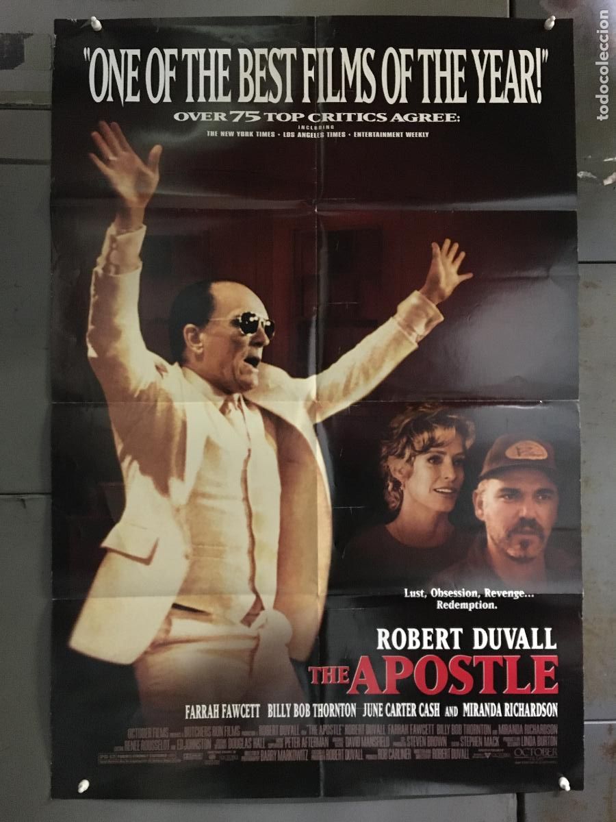 Cine: ODC C539 CAMINO AL CIELO ROBERT DUVALL FARRAH FAWCETT POSTER ORIGINAL AMERICANO 68x102