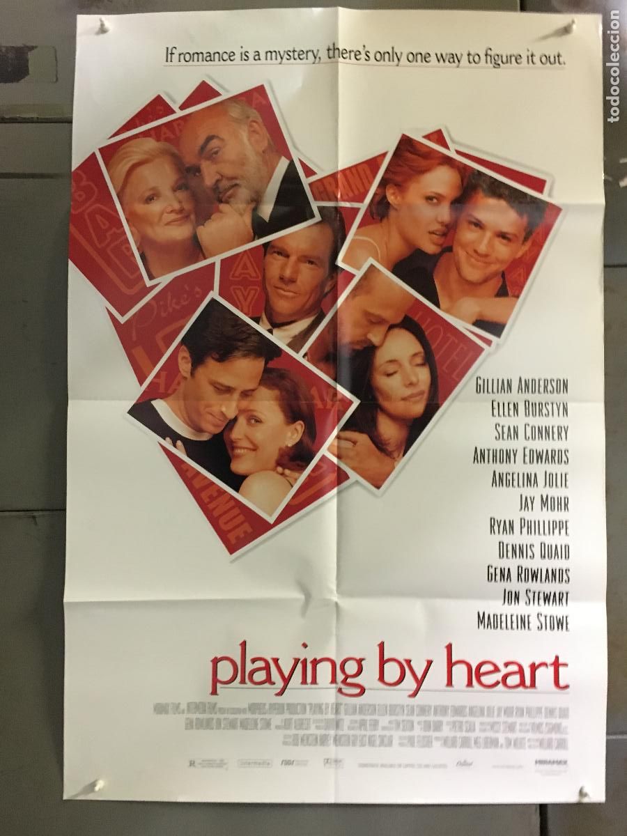 Cine: ODC C543 JUGANDO CON EL CORAZON GILLIAN ANDERSON SEAN CONNERY POSTER ORIGINAL AMERICANO 68x102