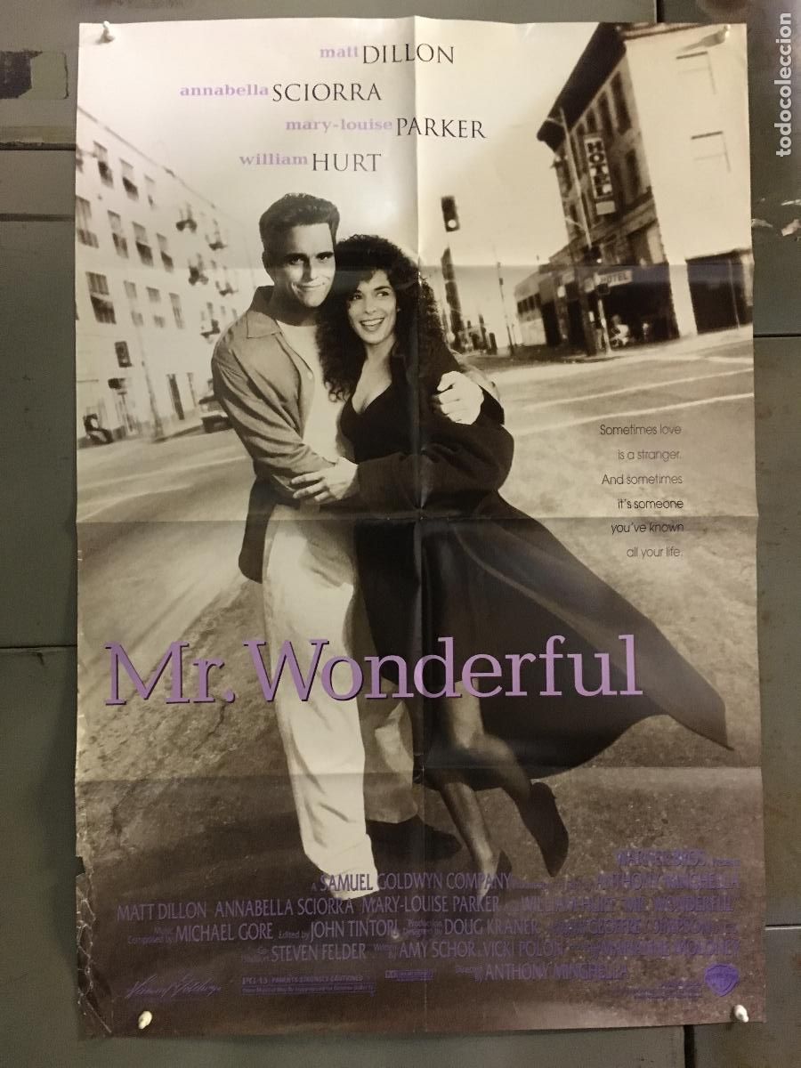 Cine: ODC C550 UN MARIDO PARA MI MUJER MATT DILLON ANNABELLA SCIORRA POSTER ORIGINAL AMERICANO 68x102