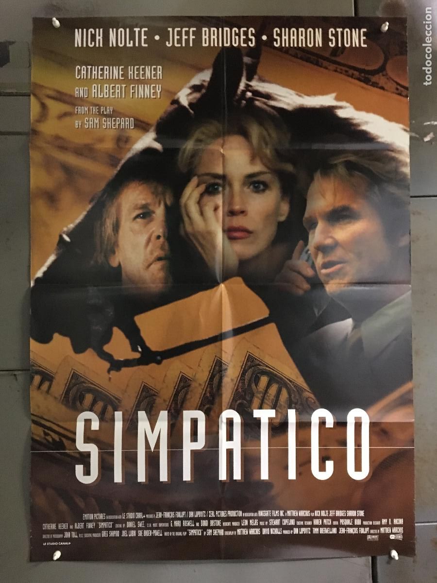 Cin&eacute;ma: ODC C553 CIRCULO DE ENGA&Ntilde;OS SHARON STONE NICK NOLTE JEFF BRIDGES POSTER ORIGINAL AMERICANO 68x102