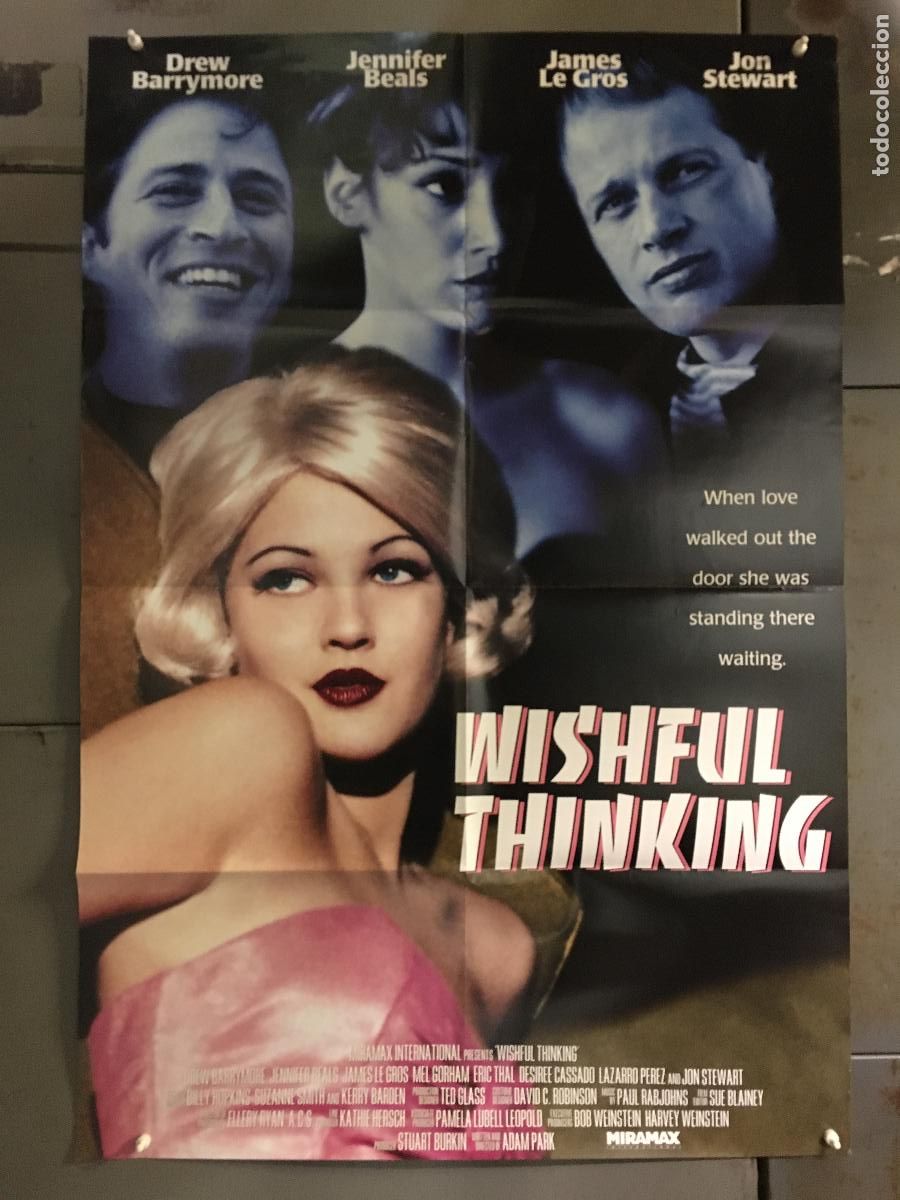 Cine: ODC C554 PIENSA EN MI DREW BARRYMORE JENNIFER BEALS POSTER ORIGINAL AMERICANO 68x102