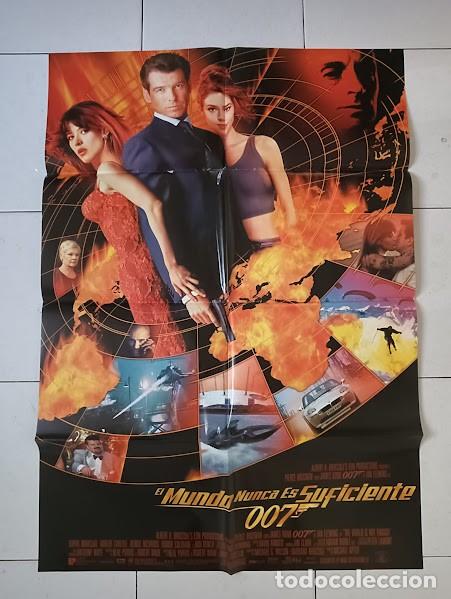 Cine: VKD 2381 EL MUNDO NUNCA ES SUFICIENTE JAMES BOND 007 PIERCE BROSNAN POSTER ORIGINAL 70X100 ESTRENO
