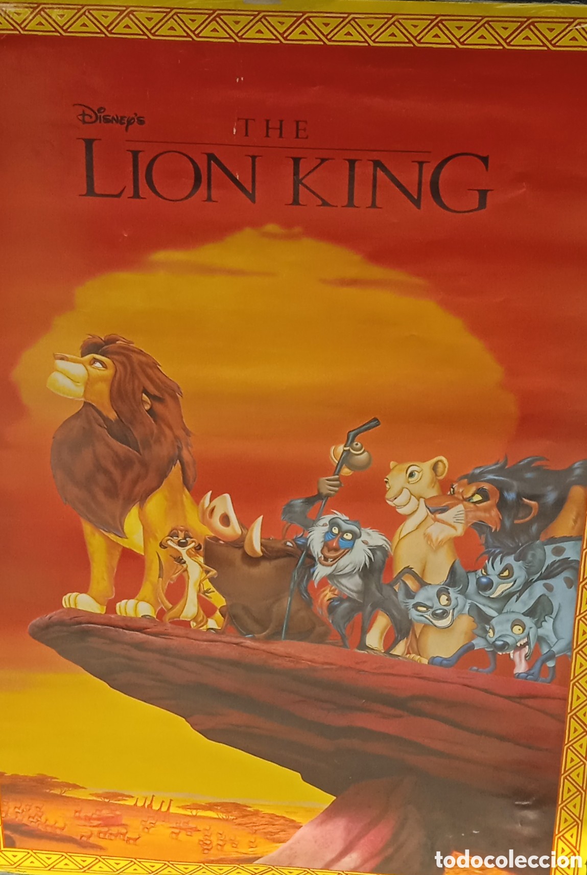 Cinema: P&oacute;ster Oficial Disney The Lion King (El Rey Le&oacute;n) &ndash; Gran Formato &ndash; Decoraci&oacute;n Coleccionista &ndash; Disney