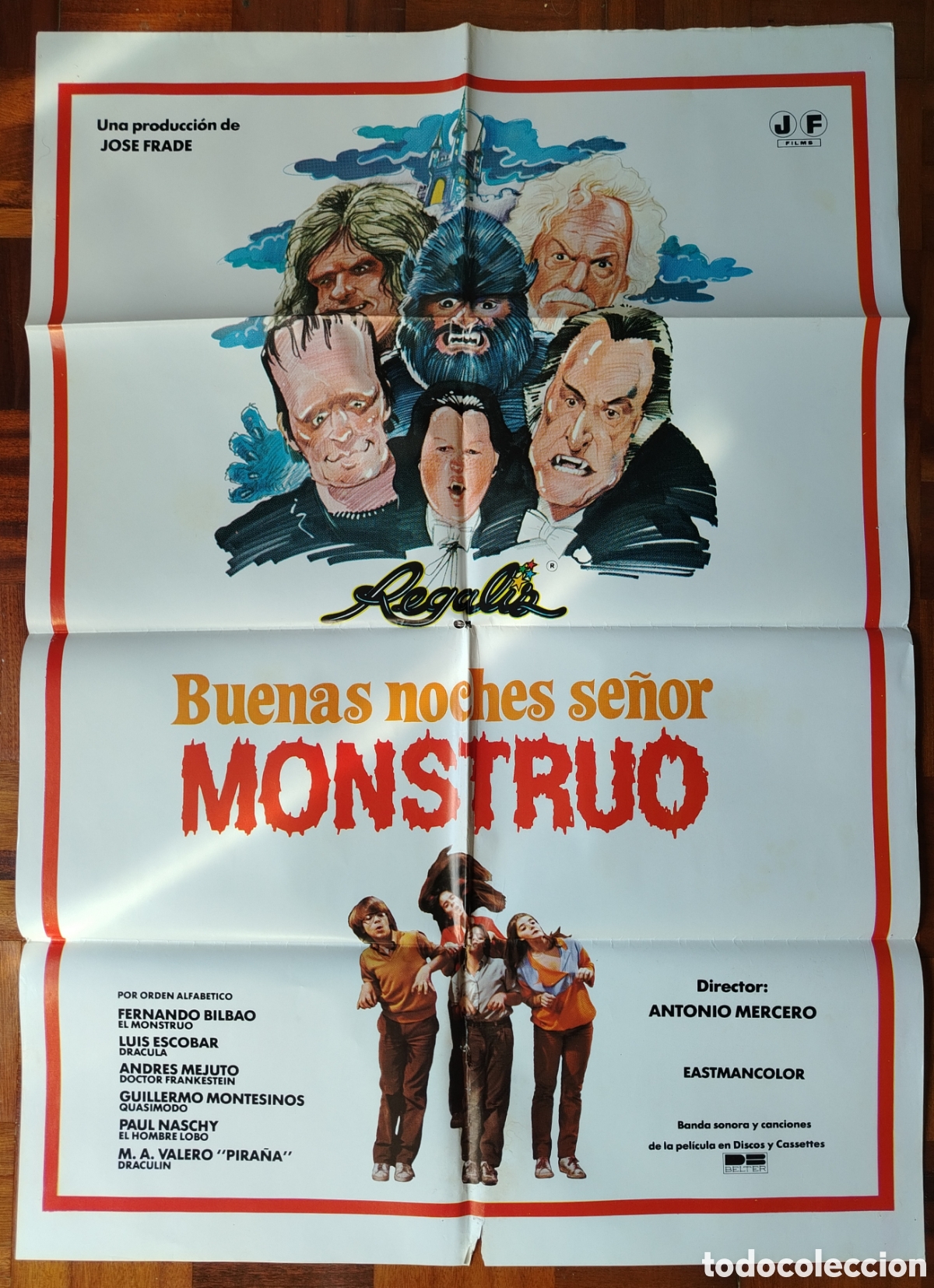 Cine: Cartel original de cine Buenas noches se&ntilde;or monstruo