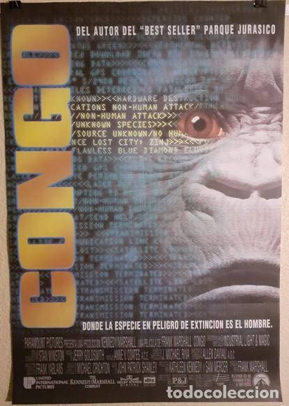 Cine: Congo (1995) Cartel Original Cine Michael Crichton Colecci&oacute;n Particular