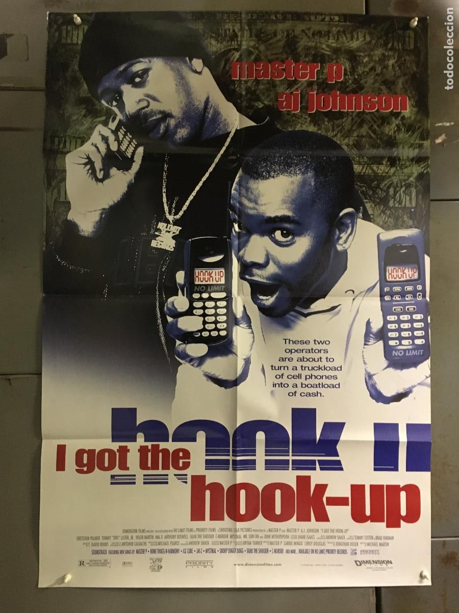 Cine: ODC C556 CONECTADOS MASTER P ANTHONY JOHNSON POSTER ORIGINAL AMERICANO 68x102