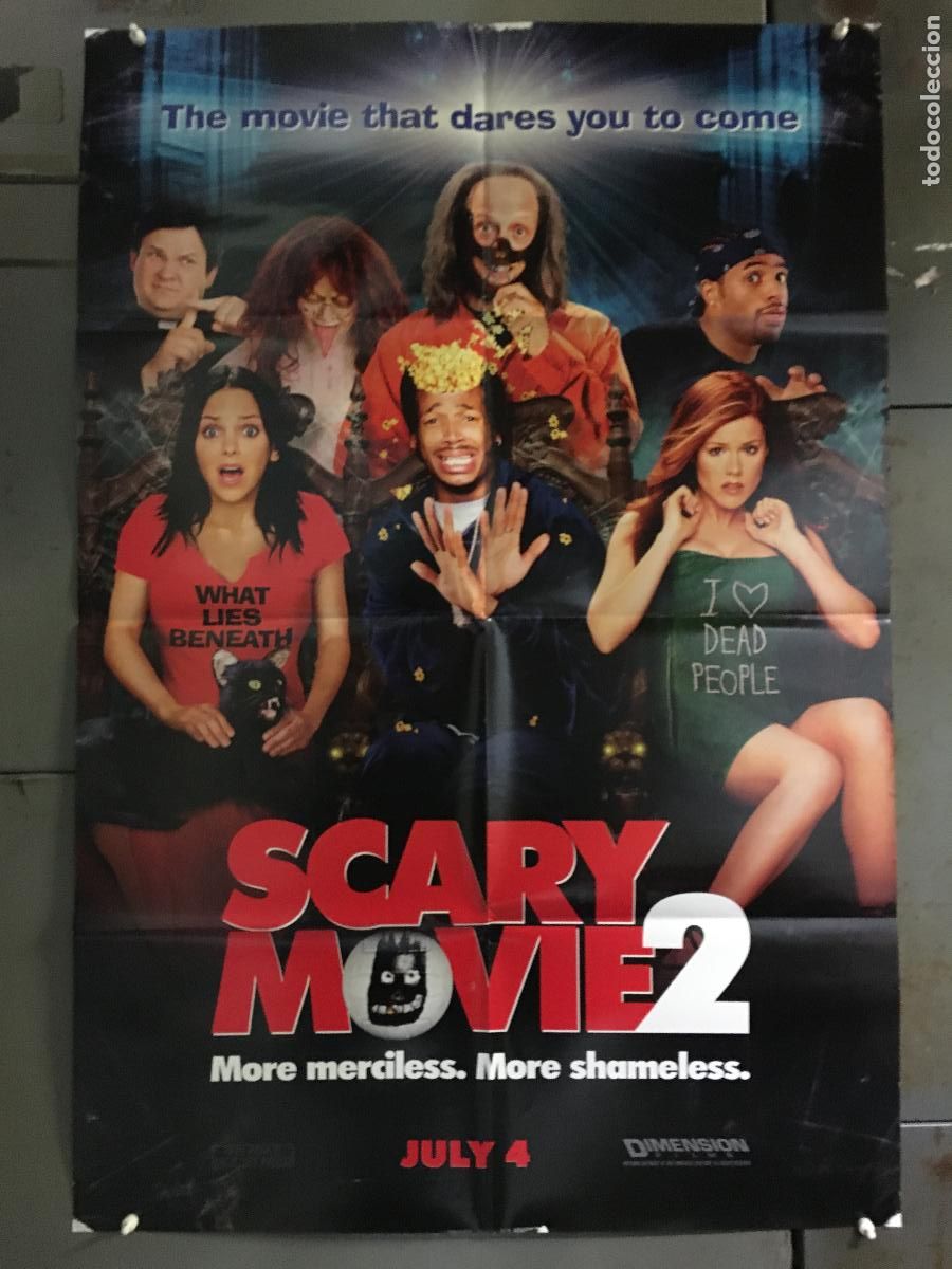 Cine: ODC C557 SCARY MOVIE 2 WAYANS ANNA FARIS POSTER ORIGINAL AMERICANO 68x102