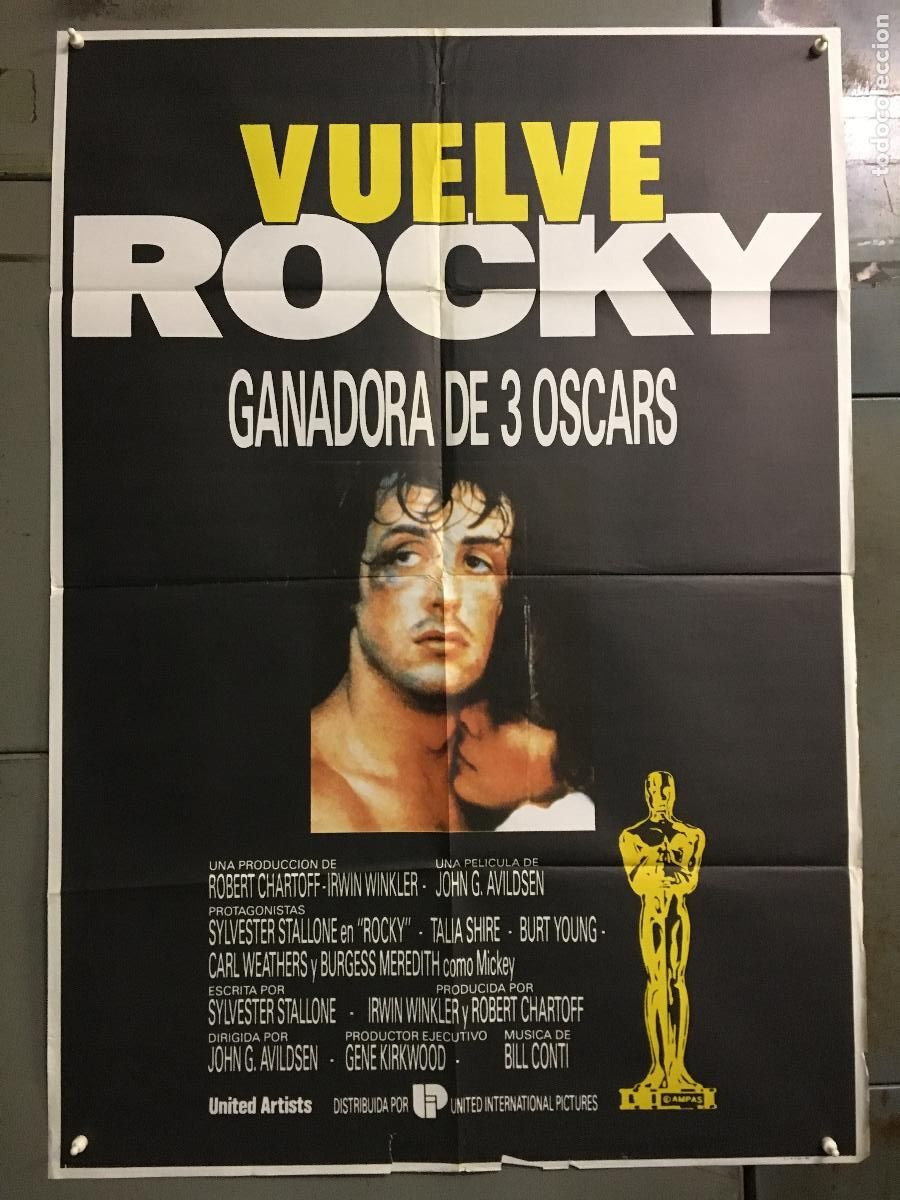 Cine: ODC C562 ROCKY SYLVESTER STALLONE BOXEO POSTER ORIGiNAL 70X100 ESPA&Ntilde;OL R-86