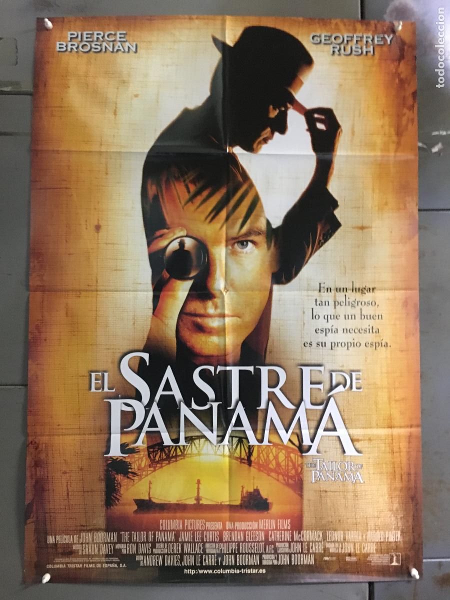 Kino: AFL60 EL SASTRE DE PANAMA PIERCE BROSNAN JOHN LE CARRE POSTER ORIGINAL 70X100 ESTRENO