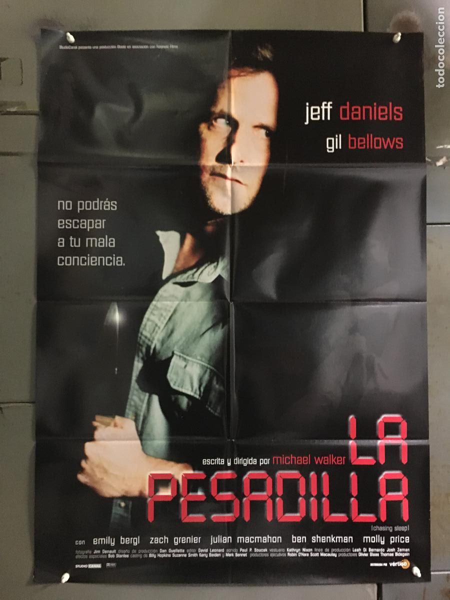 Cine: AFL63 LA PESADILLA JEFF DANIELS POSTER ORIGINAL 70X100 ESTRENO