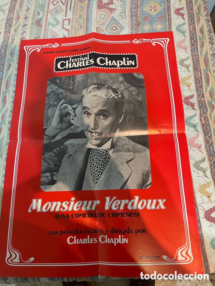 Cine: CARTEL DE CINE. MONSIEUR VERDOUX ( CHAPLIN)