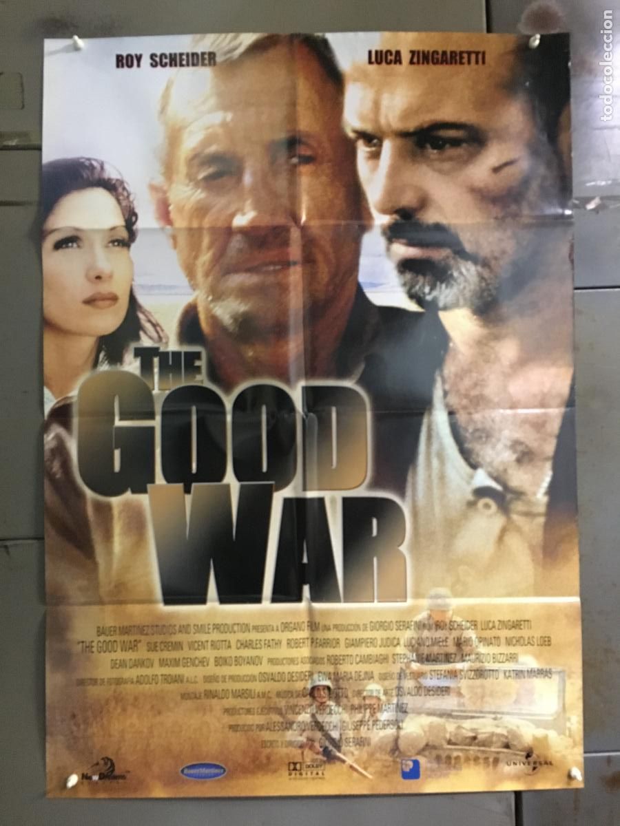 Cine: AFL71 THE GOOD WAR ROY SCHEIDER LUCA ZINGARETTI POSTER ORIGINAL ESTRENO 70X100