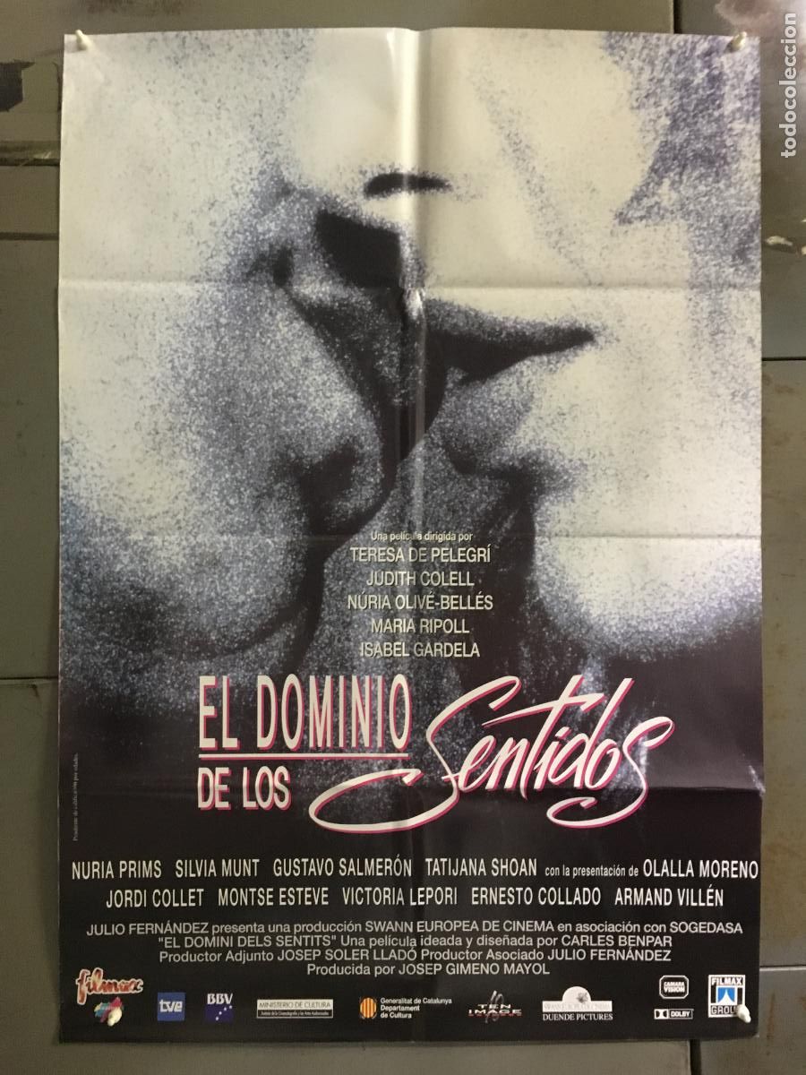 Cine: AFL74 EL DOMINO DE LOS SENTIDOS SILVIA MUNT POSTER ORIGINAL 70X100 ESTRENO