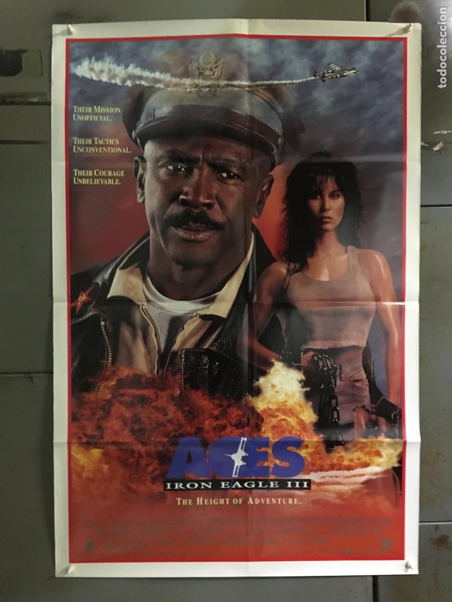 Cine: AFL78 AGUILA DE ACERO 3 LOUIS GOSSET JR POSTER ORIGINAL AMERICANO POSTER ORIGINAL AMERICANO 68X101