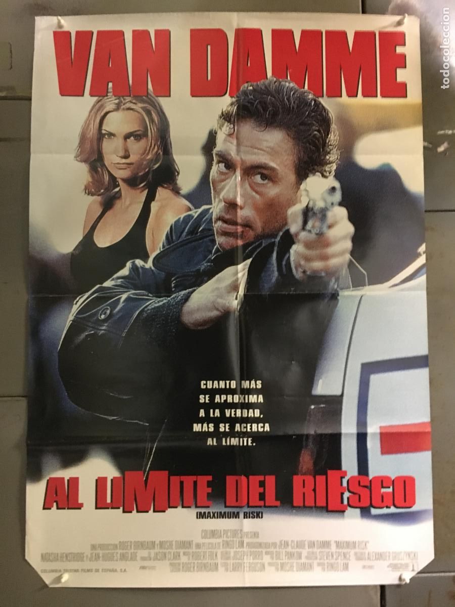 Cine: AFL81 AL LIMITE DEL RIESGO JEAN-CLAUDE VAN DAMME NATASHA HENSTRIDGE POSTER ORIG 70X100 ESTRENO
