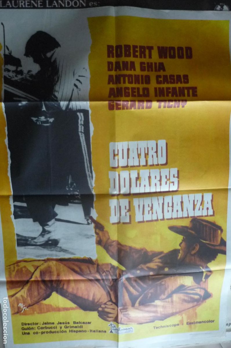 Cine: cartel cine 1 x 7o cuatro dolares de venganza