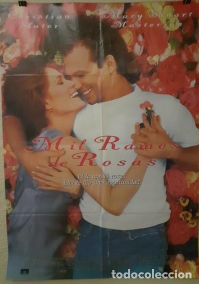 Cine: Cartel de cine original - Mil Ramos de Rosas (1995) Christian Slater - 98x68 cm Coleccion Particular