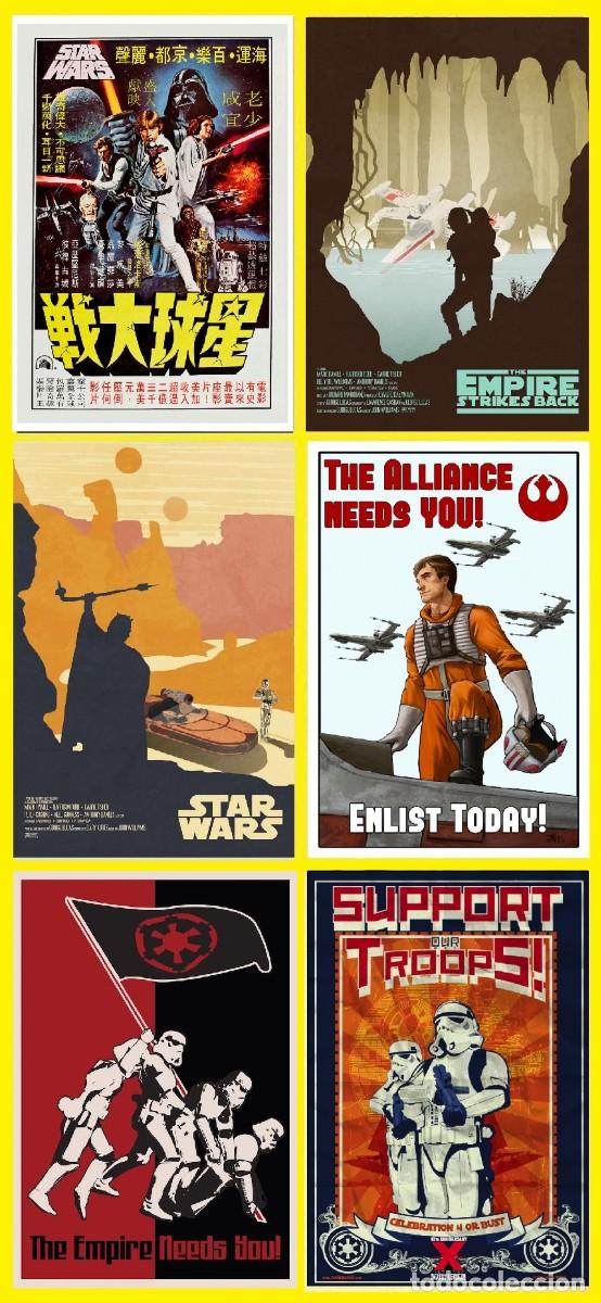 Cine: STRA WARS - LIMT OFFER 6 RARE POSTERS MOVIE !! 30x40 CM !!