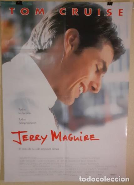 Cine: Cartel original de cine DOBLE CARA - Jerry Maguire (1996) Tom Cruise - 96x67 cm