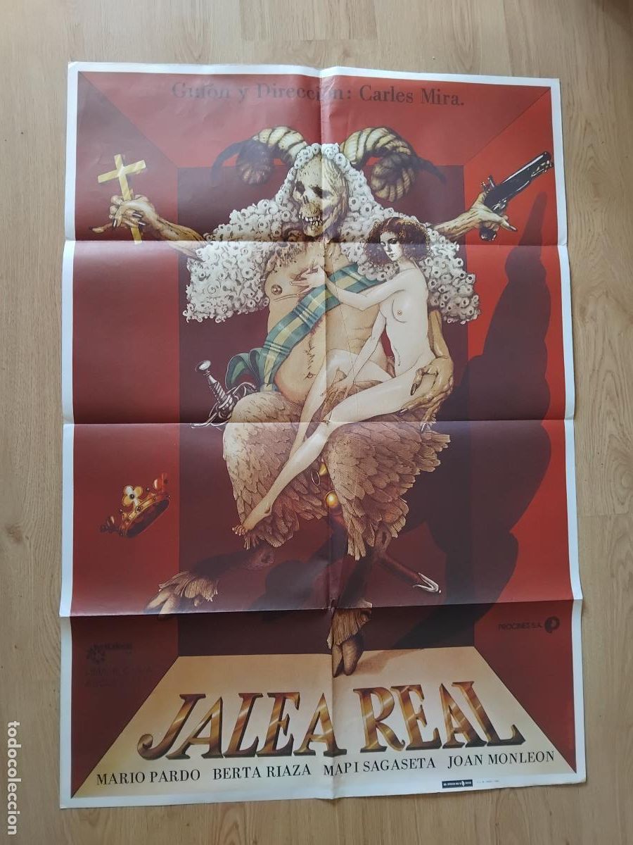Cine: JALEA REAL. MARIO PARDO, BERTA RIAZA CARTEL DE CINE POSTER ORIGINAL. 100 X 70 CM