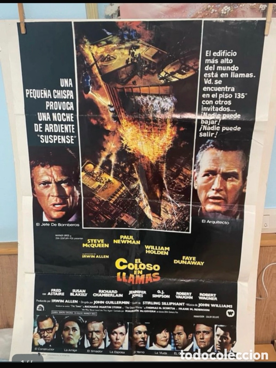Cine: CARTEL DE CINE. EL COLOSO EN LLAMAS