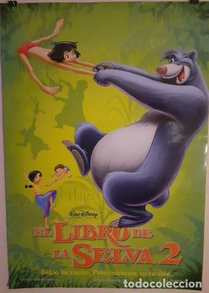 Cine: Cartel Cine Original Teaser: EL LIBRO DE LA SELVA 2 - Disney 2003 - 98x68 cm