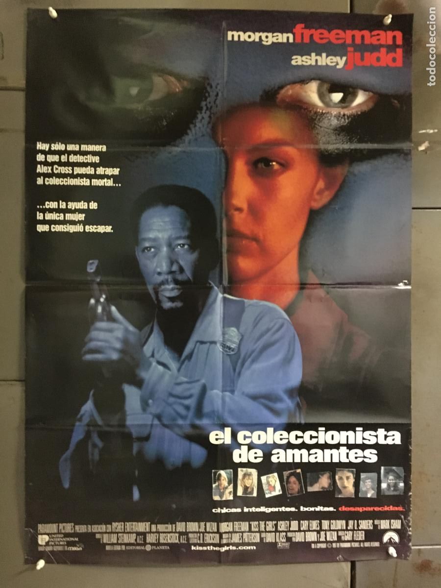 Cine: AFL92 EL COLECCIONISTA DE AMANTES MORGAN FREEMAN ASHLEY JUDE POSTER ORIGINAL 70X100 ESTRENO h6