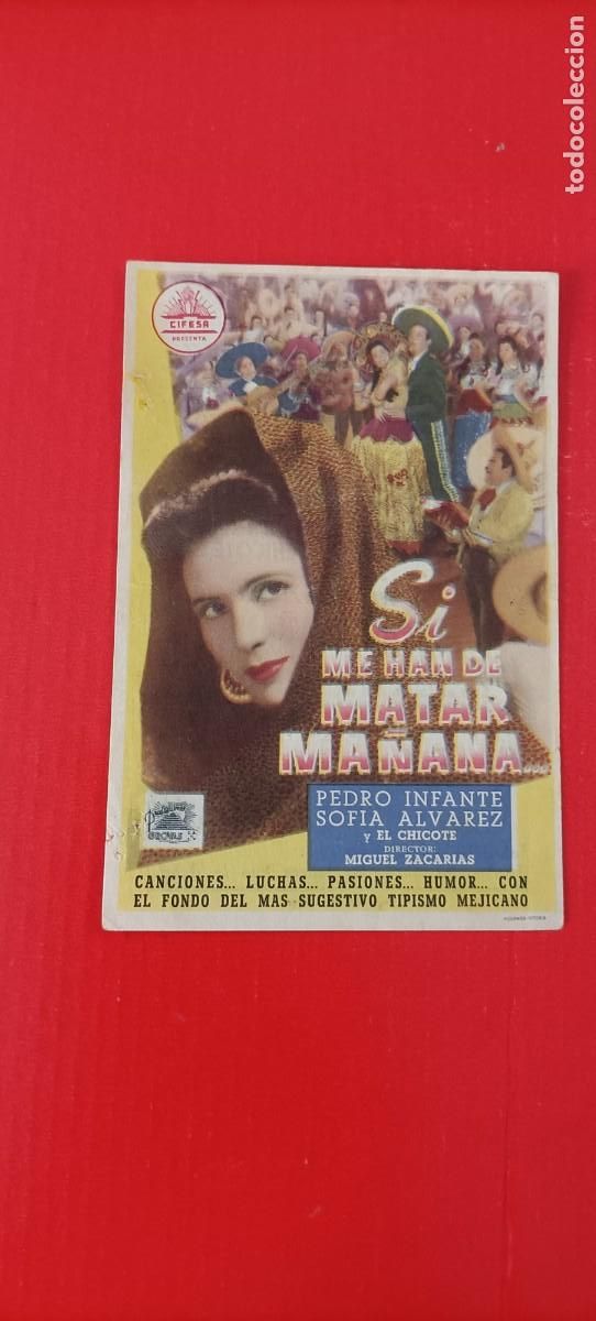 Cinema: SI ME HAN DE MATAR MA&Ntilde;ANA. C/P. MAURITANIA CINEMA TANGER. PEDRO INFANTES. MUY BUENO
