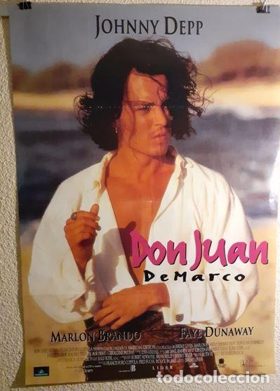 Cine: Cartel de cine original - DON JUAN DEMARCO (1995) - Johnny Depp, Marlon Brando