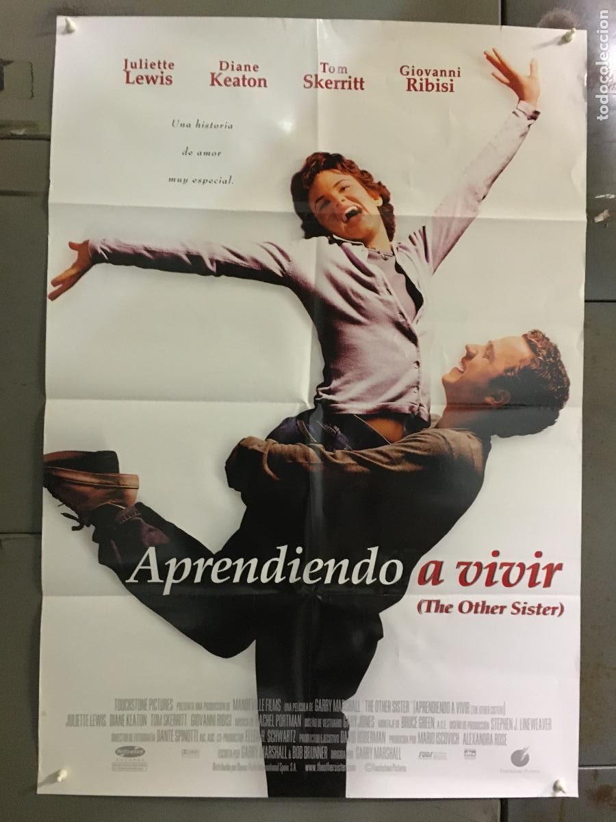 Cine: AFM05 APRENDIENDO A VIVIR JULIETTE LEWIS DIANE KEATON POSTER ORIGINAL ESTRENO 70X100